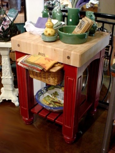 John Boos CU-GB25-N American Heritage Prep Table with Butcher Block Top Base Finish: Natural Maple