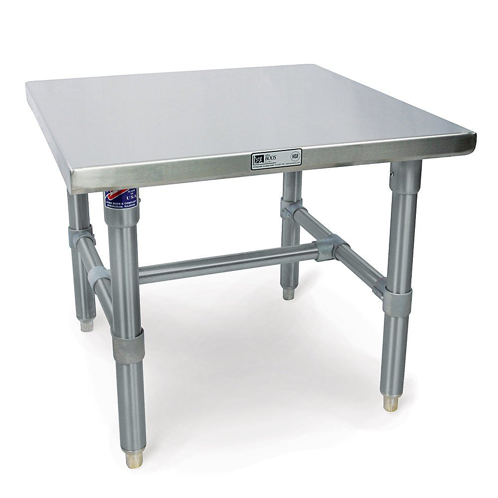 John Boos S16MS04 Stainless Steel Equipment Stands - 34X27x20" Top W/Galvanized Base