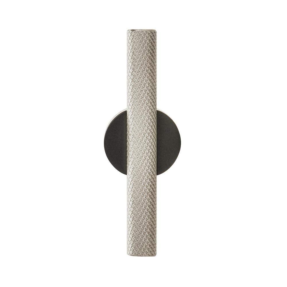 Amerock Cabinet Pull Matte Black/Silver Champagne 5/8 inch (16 mm) Center to Center Transcendent 1 Pack Drawer Pull Drawer Handle Cabinet Hardware
