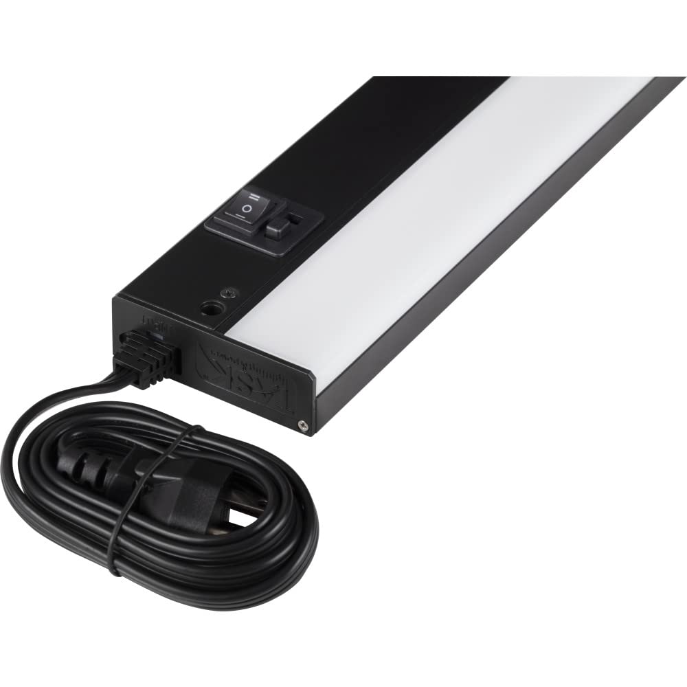 Task Lighting L-BL18-BK-TW 17-7/8" 120-Volt Bar Light, Dimmable and 3-Color Selectable, Black