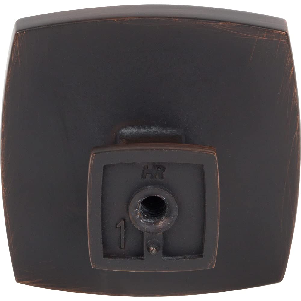 Jeffrey Alexander 141L-DBAC 1-3/4" Overall Length Brushed Oil Rubbed Bronze Square Renzo Cabinet Knob