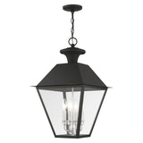 Livex Lighting 27224-04 Mansfield 4 Light 15 inch Black Outdoor Pendant Lantern