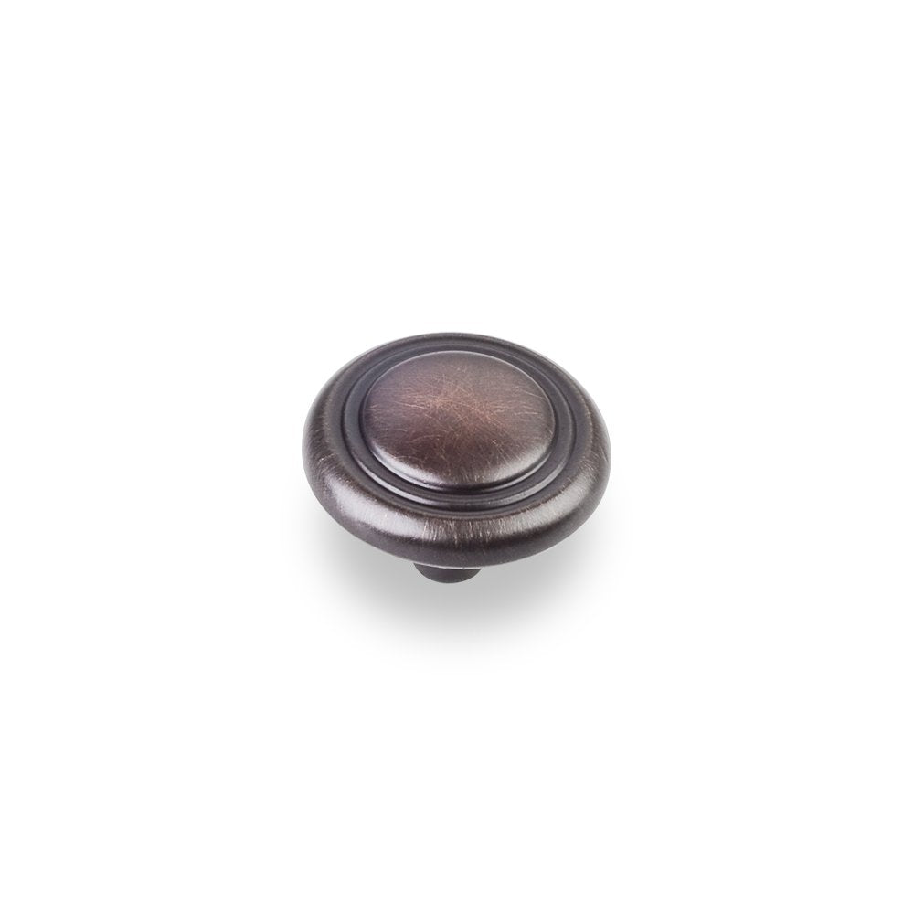 Elements 202DBAC 1-1/4" Diameter Brushed Oil Rubbed Bronze Button Vienna Cabinet Mushroom Knob