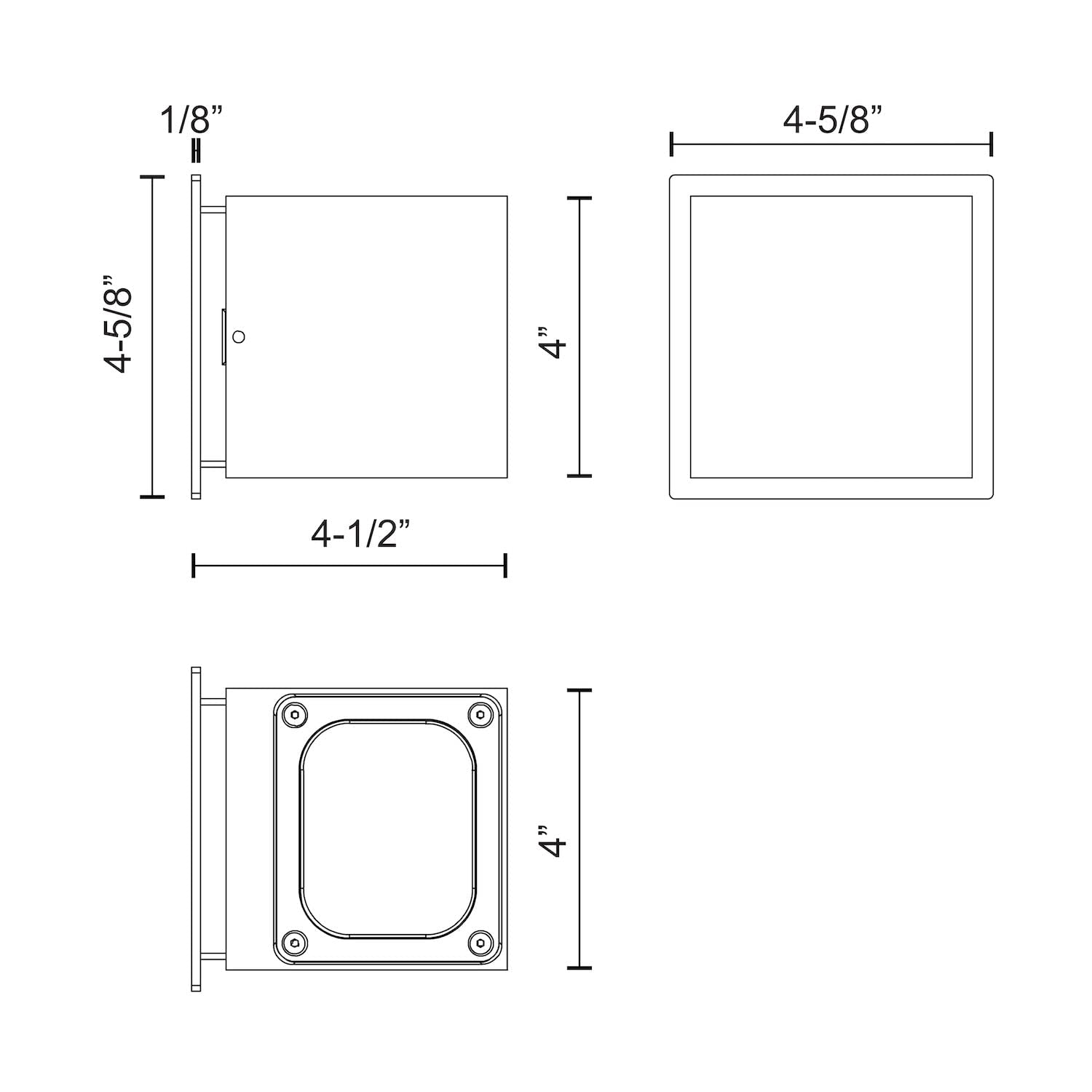 Kuzco EW33104-WH STATO 4" EW White 120-277V Non-Dimming LED 3000K 80CRI 6W
