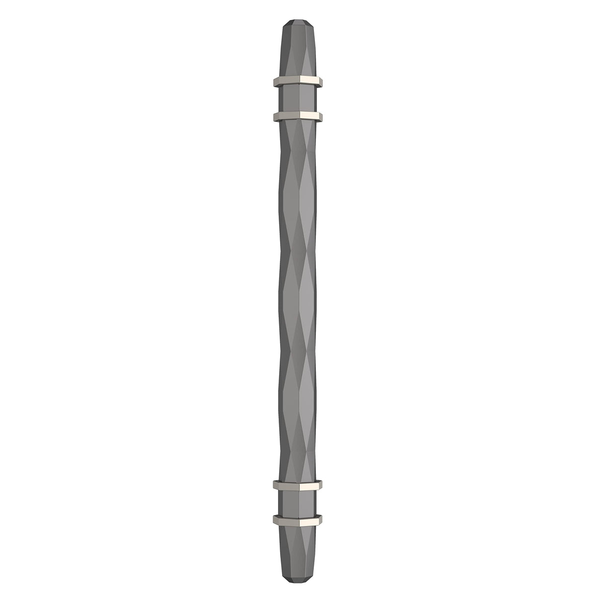 Amerock Cabinet Pull Black Chrome/Satin Nickel 6-5/16 inch (160 mm) Center-to-Center London 1 Pack Drawer Pull Drawer Handle Cabinet Hardware