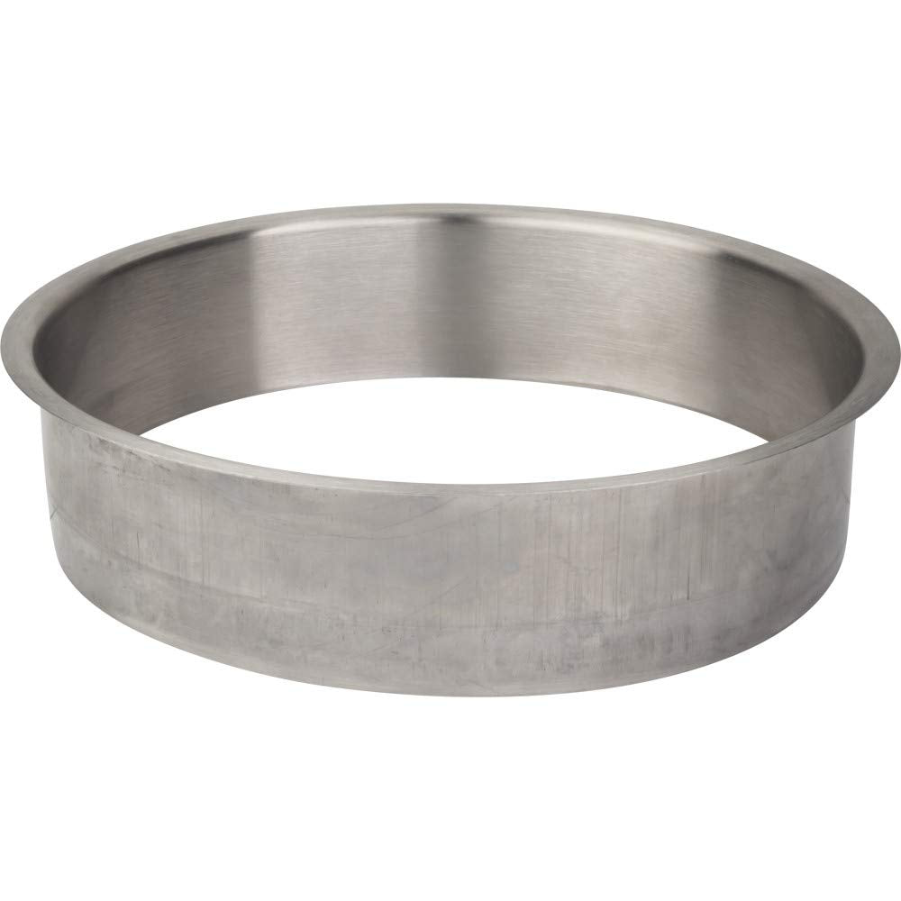 Hardware Resources TCR8-SS 8" Diameter 2" Height Brushed Stainless Steel Trash Can Ring
