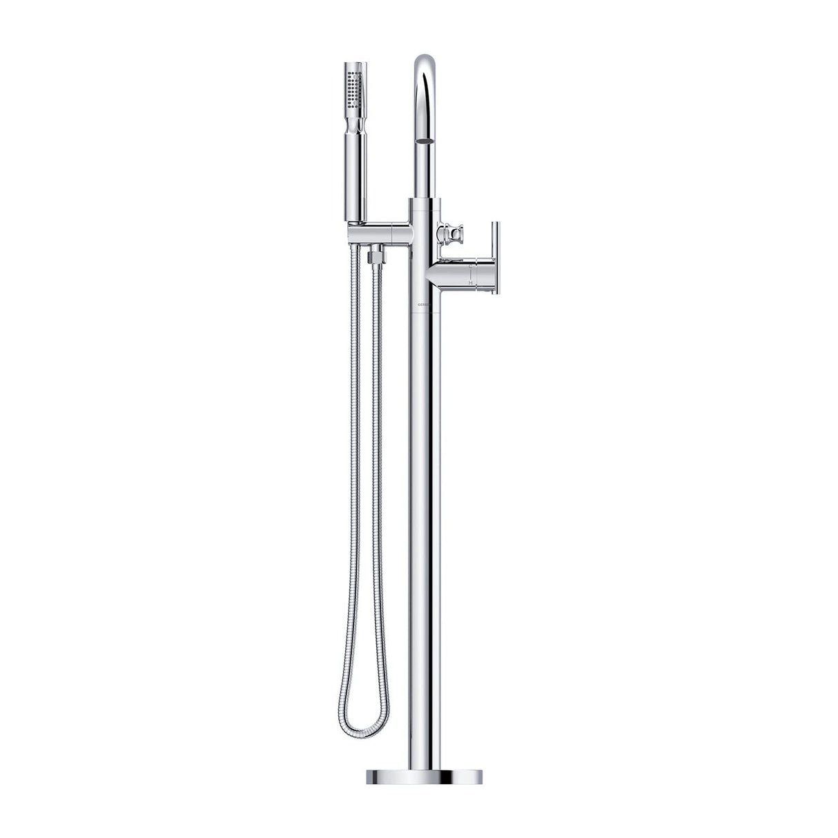 Gerber D300558T Chrome Contemporary Floor Mount Tub Filler Trim Kit With Handshower