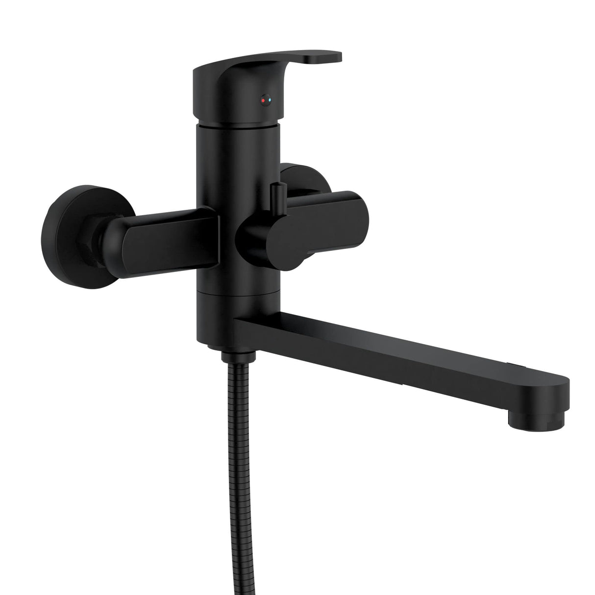 PULSE ShowerSpas 3030-WMTF-MB Wall Mounted Tub Filler in Matte Black