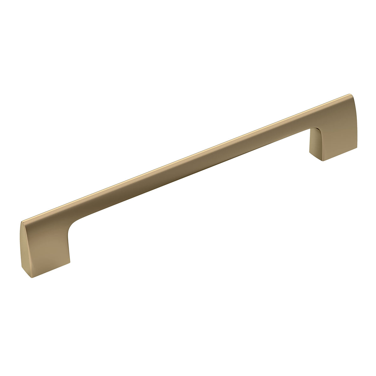 Amerock Cabinet Pull Golden Champagne 6-5/16 inch (160 mm) Center-to-Center Riva 1 Pack Drawer Pull Drawer Handle Cabinet Hardware