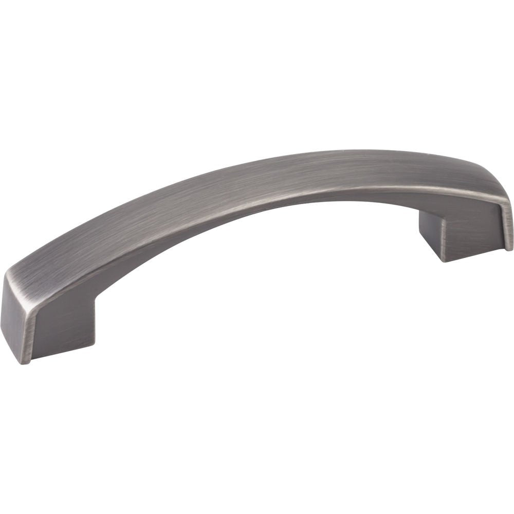 Jeffrey Alexander 549-96BNBDL 96 mm Center-to-Center Brushed Pewter Merrick Cabinet Pull
