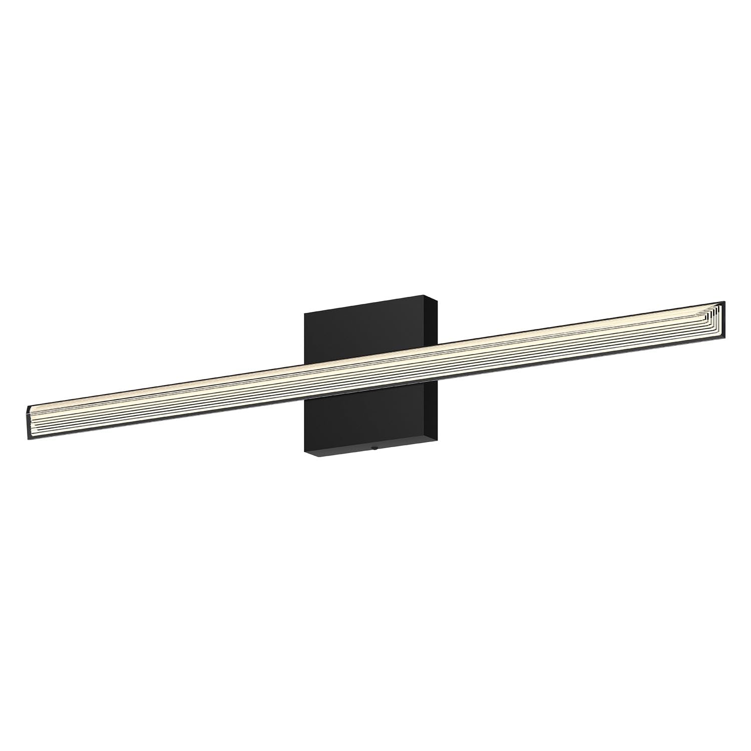 Kuzco VL27534-BK SAPHIR 34" VANITY TEXTURED BLACK 120V TRIAC/ELV LED 3000K 90CRI 30W