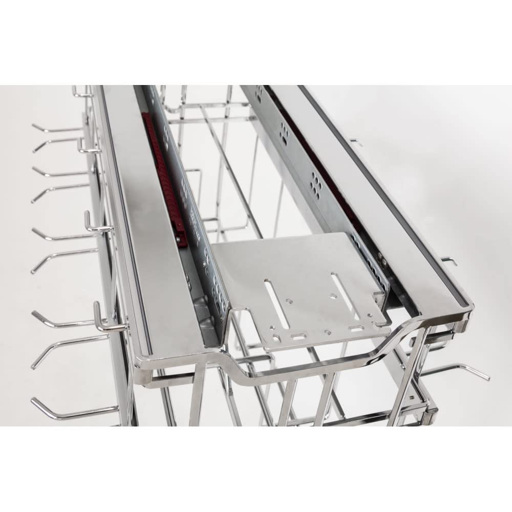 Hardware Resources SWS-PO21PC Polished Chrome STORAGE WITH STYLE® Soft-close Hanging Pan Pullout