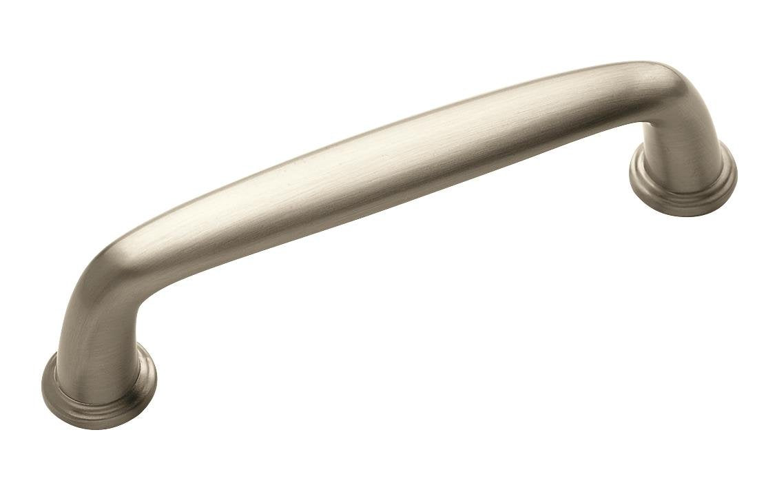 Amerock Cabinet Pull Satin Nickel 3-3/4 inch (96 mm) Center to Center Kane 1 Pack Drawer Pull Drawer Handle Cabinet Hardware