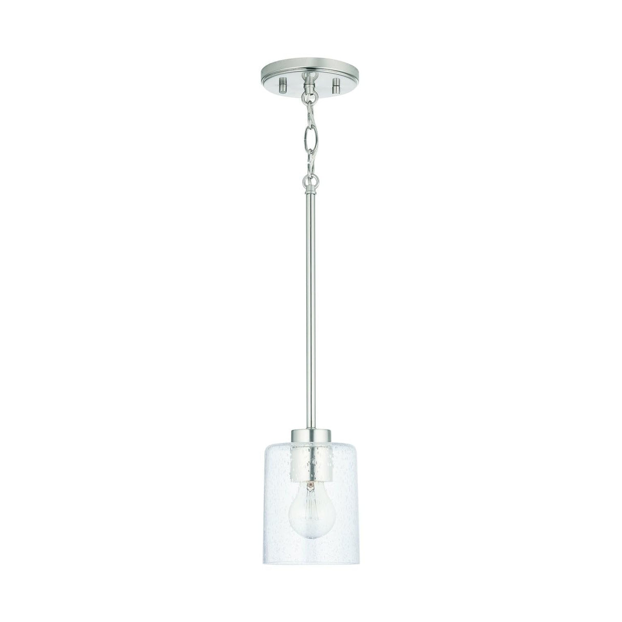 Capital Lighting 328511BN-449 Greyson 1 Light Pendant Brushed Nickel
