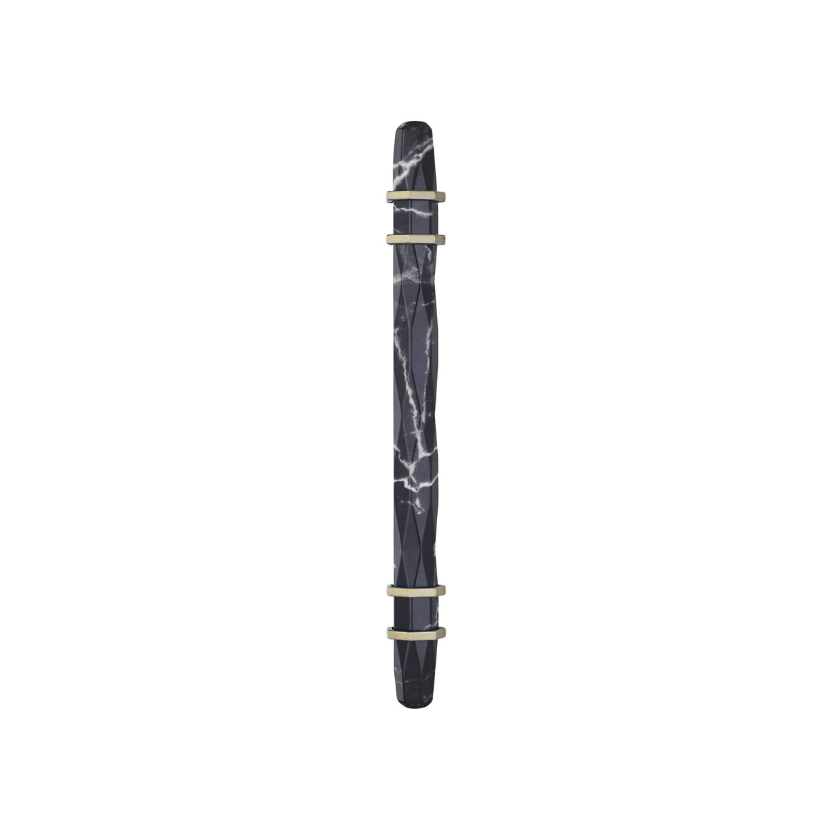 Amerock Cabinet Pull Marble Black/Golden Champagne 5-1/16 inch (128 mm) Center-to-Center Carrione 1 Pack Drawer Pull Drawer Handle Cabinet Hardware