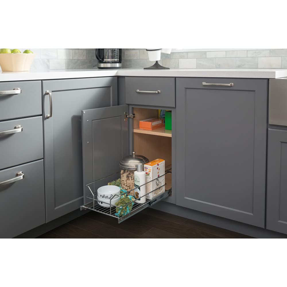 Hardware Resources MBPO15-R 12" Metal Pullout Basket
