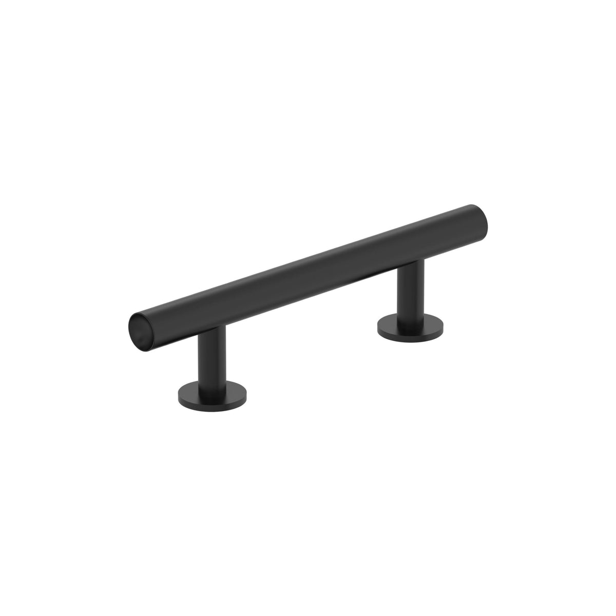 Amerock BP37390FB Matte Black Cabinet Pull 3 in (76 mm) Center-to-Center Cabinet Handle Radius Drawer Pull Kitchen Cabinet Handle Furniture Hardware