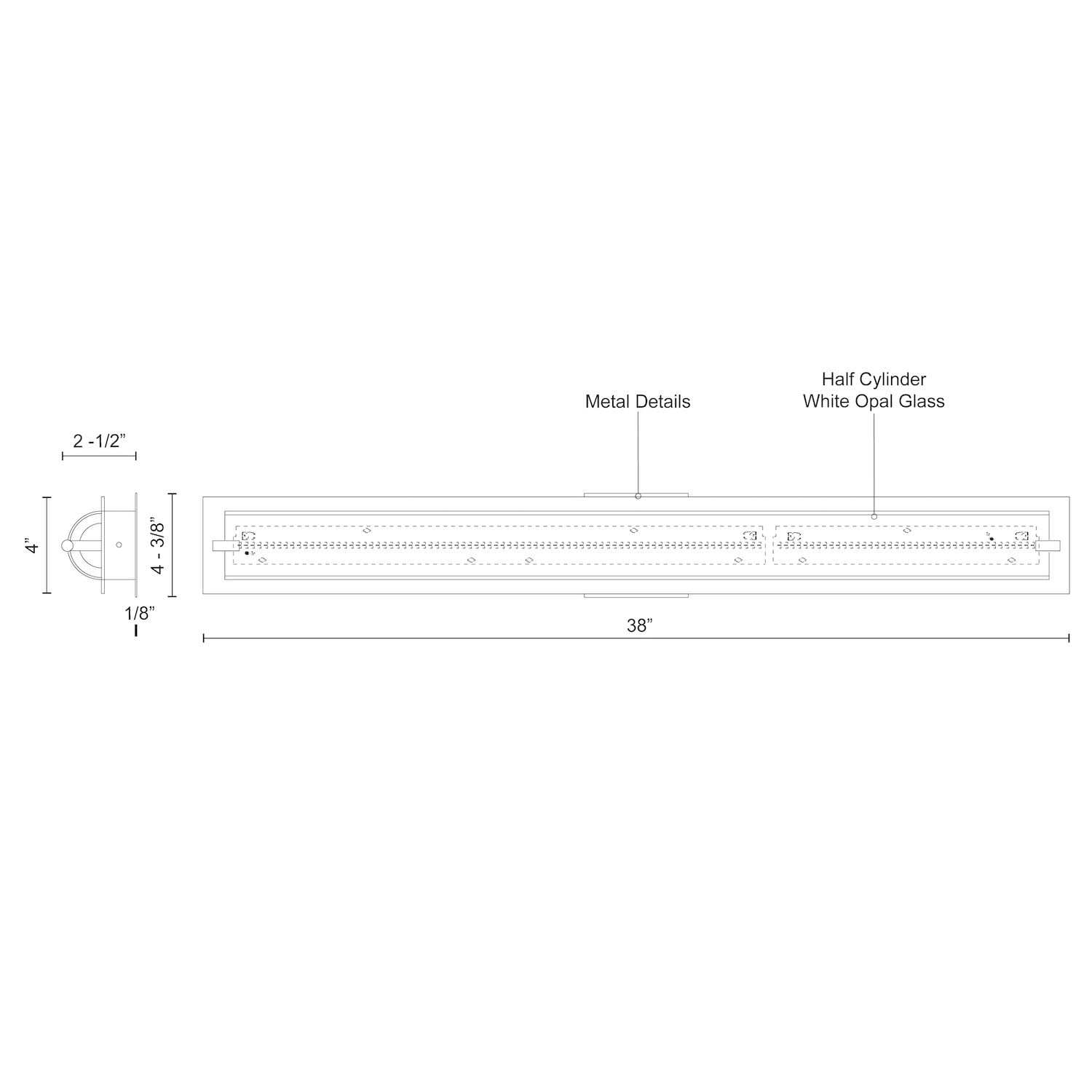Kuzco 601002BN-LED LED LIN VAN 3600LM 40W 3000K BN