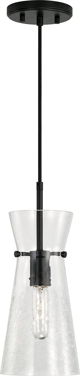 Capital Lighting 342411MB Mila 1 Light Pendant Matte Black