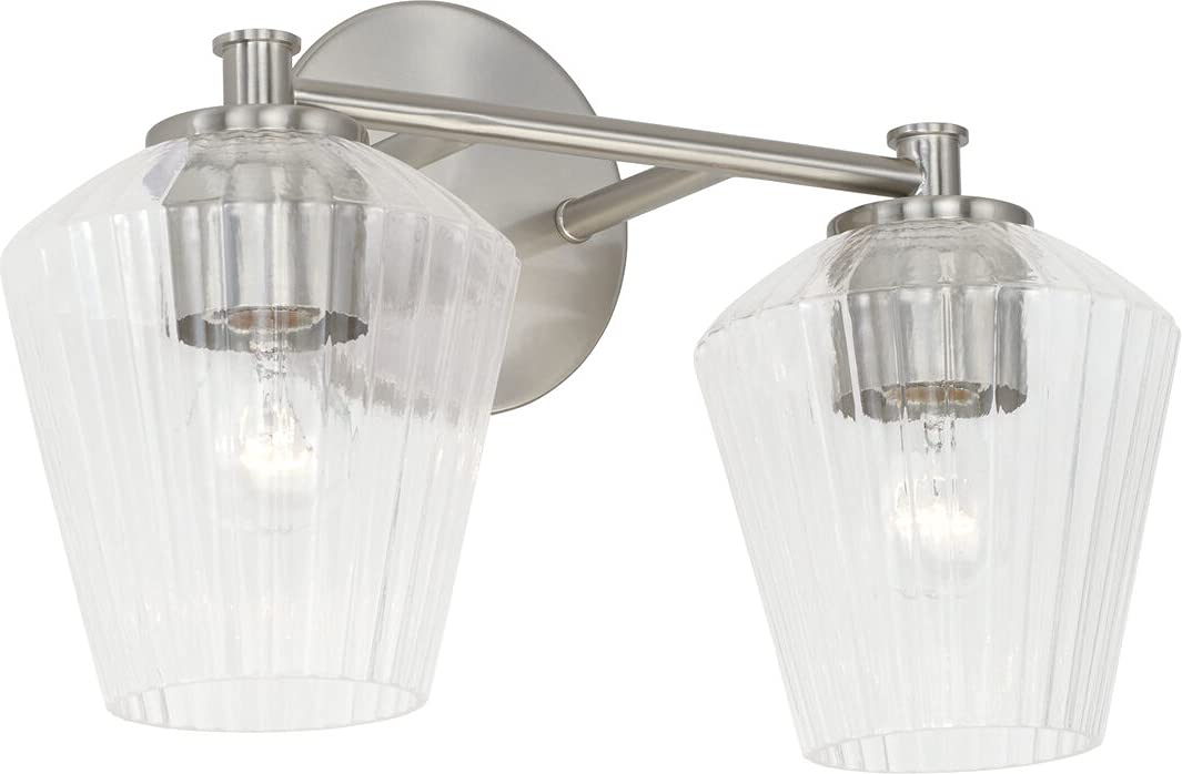 Capital Lighting 141421BN-507 Beau 2 Light Vanity Brushed Nickel