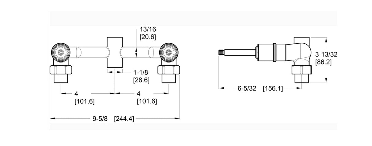 Pfister Model: 007-31xa 2-handle Shower Only Rough-in Valve 007-31XA