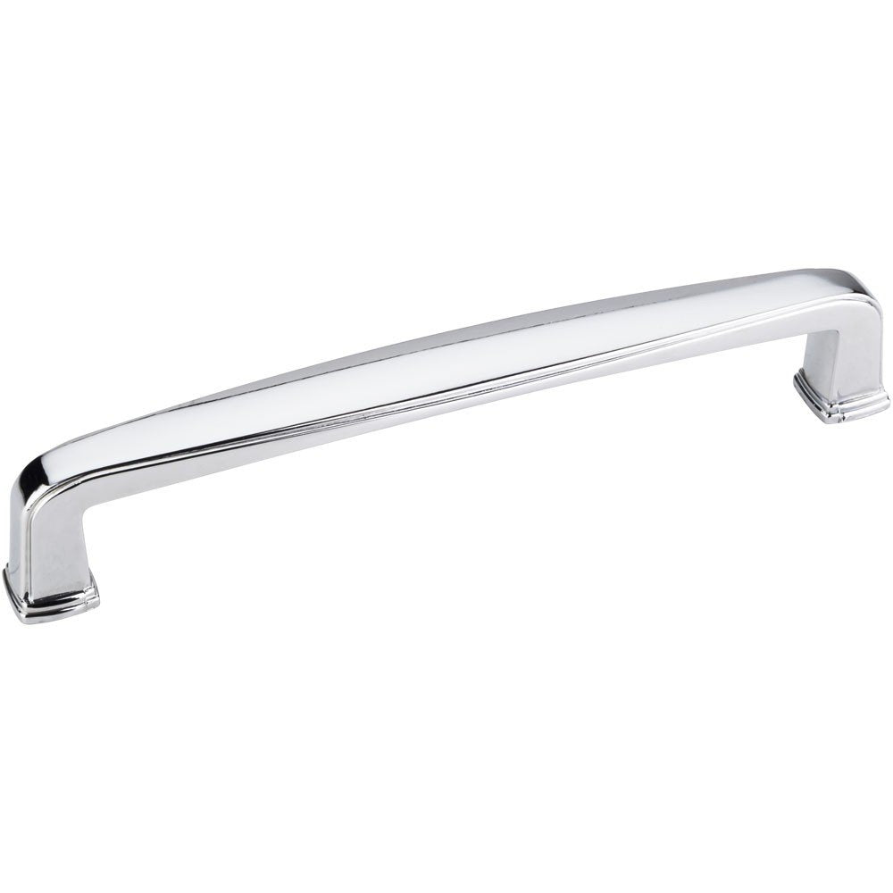 Jeffrey Alexander 1092-128PC 128 mm Center-to-Center Polished Chrome Square Milan 1 Cabinet Pull