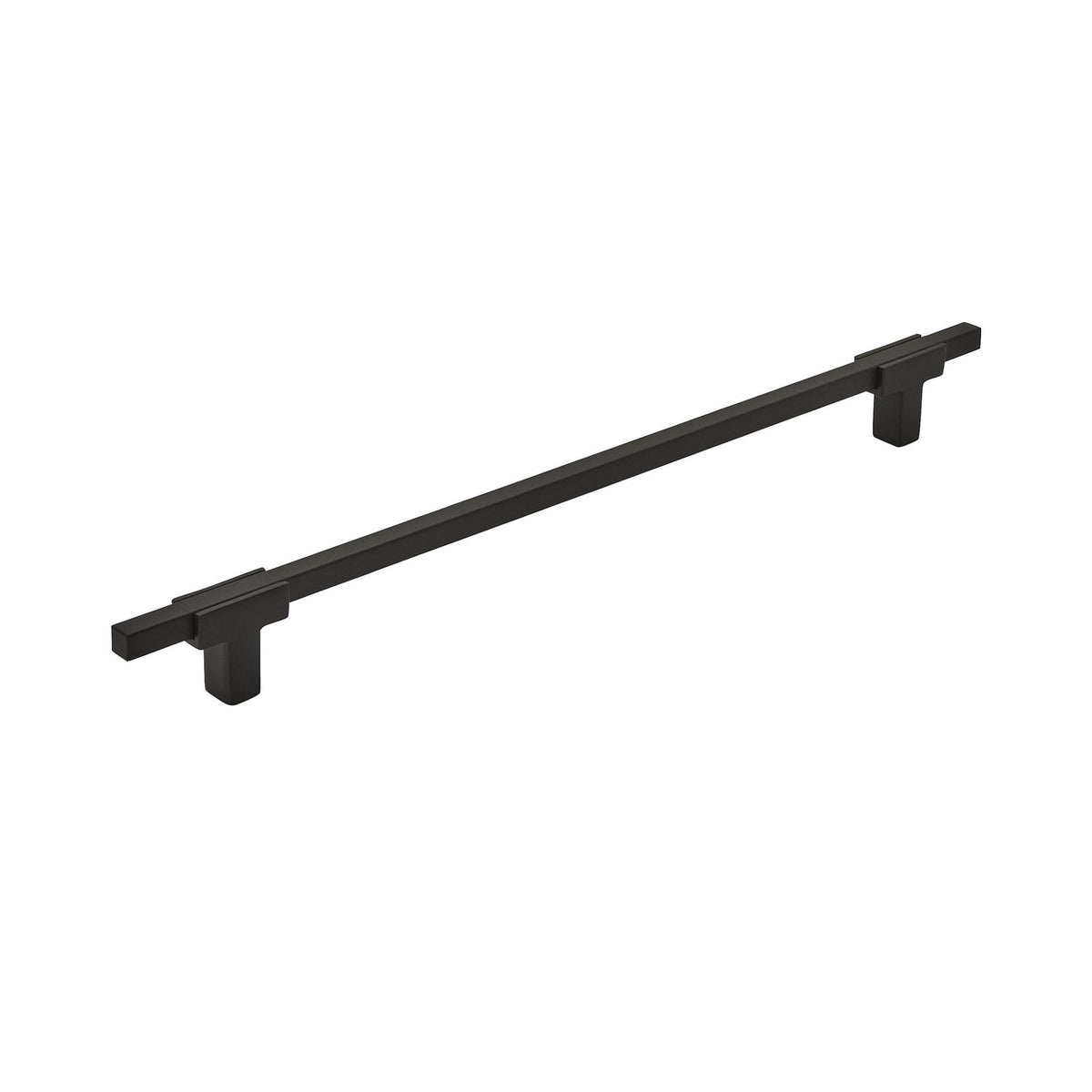 Amerock Cabinet Pull Matte Black/Matte Black 10-1/16 inch (256 mm) Center to Center Urbanite 1 Pack Drawer Pull Drawer Handle Cabinet Hardware