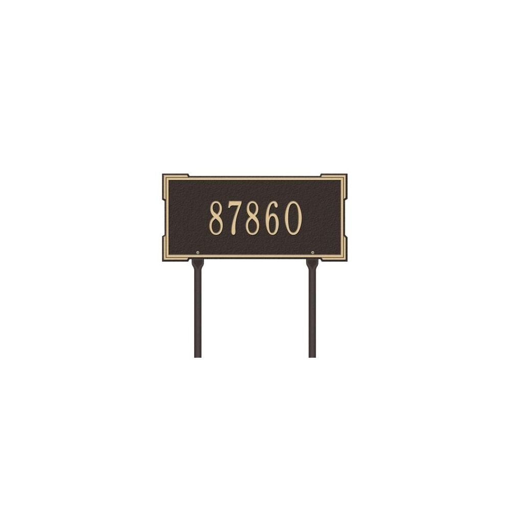 Whitehall 1123BG - Personalized Roanoke Plaque - Standard -Lawn - 1 Line