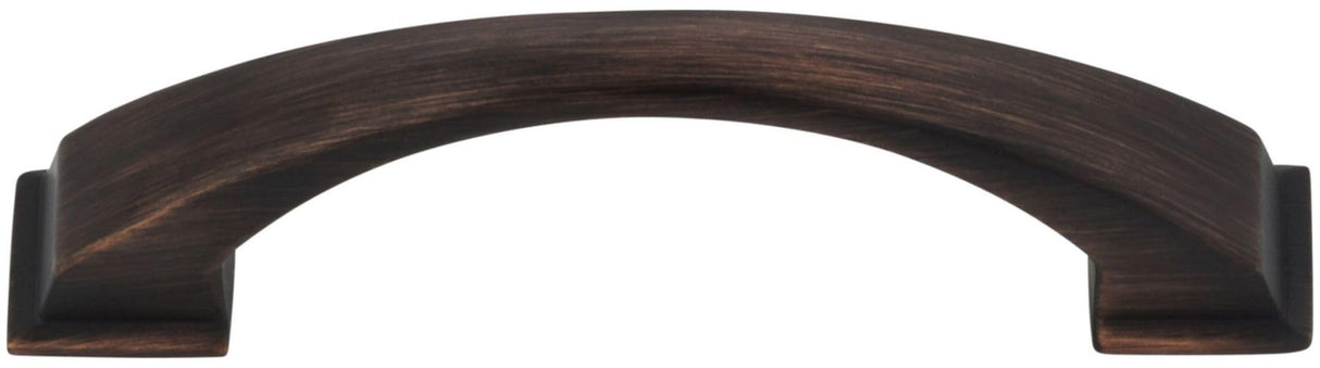 Jeffrey Alexander 944-96MB 96 mm Center-to-Center Matte Black Arched Roman Cabinet Pull