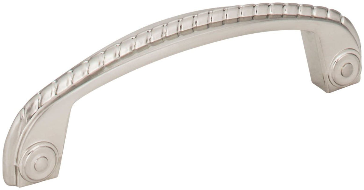 Jeffrey Alexander Z261-96-SN 96 mm Center-to-Center Satin Nickel Rope Rhodes Cabinet Pull
