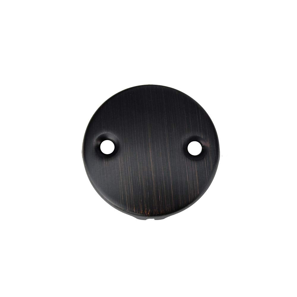 Premier Copper Products D-302ORB Tub Drain Trim and Two-Hole Overflow Cover for Bath Tubs, Oil Rubbed Bronze