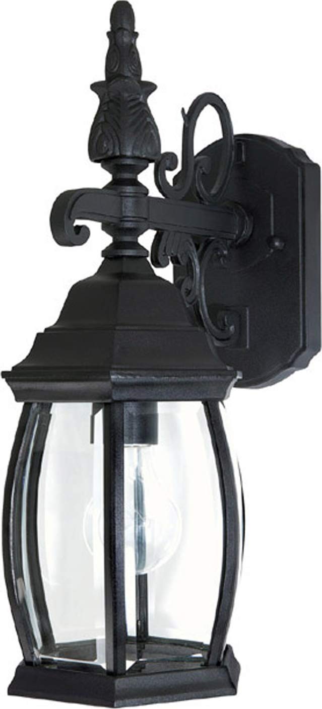 Capital Lighting 9866BK French Country 1 Light Outdoor Wall Lantern Black