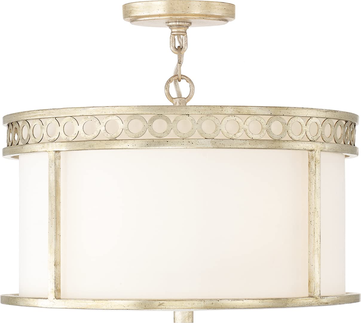 Capital Lighting 243141WG Isabella 4 Light Semi-Flush Winter Gold