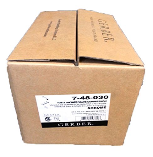 Gerber G0748030 Chrome Classics Three Metal Fluted Handle Threaded ESCUTCHEO...