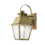 Livex Lighting 2162-04 Mansfield 1-Light Outdoor Wall Lantern, Black