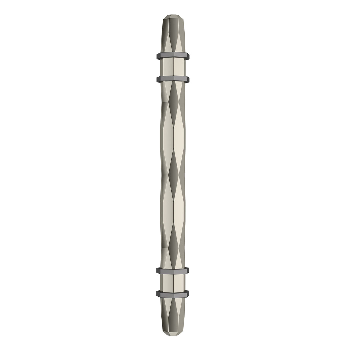 Amerock Cabinet Pull Polished Nickel/Black Chrome 5-1/16 inch (128 mm) Center-to-Center London 1 Pack Drawer Pull Drawer Handle Cabinet Hardware