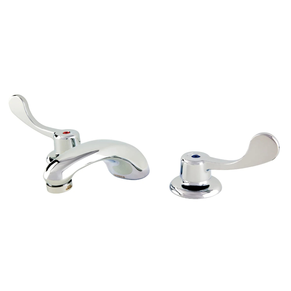 Gerber GC044154 Chrome Commercial Two Handle Widespread Lavatory Faucet W/ Wrist BL...