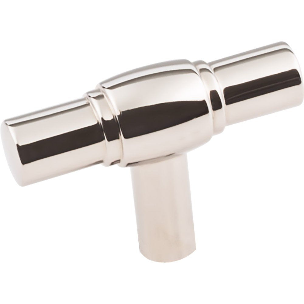 Jeffrey Alexander 885L-NI 2" Polished Nickel Hayworth Cabinet "T" Knob