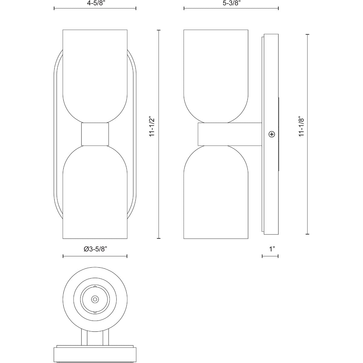 Alora WV338902VBAR LUCIAN 11" WV VINTAGE BRASS ALABASTER 2 X 60W E12