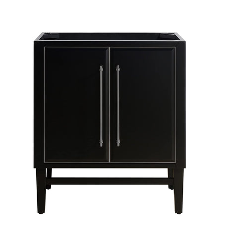 Avanity Mason 30 in. Vanity Only in Black with Silver Trim
