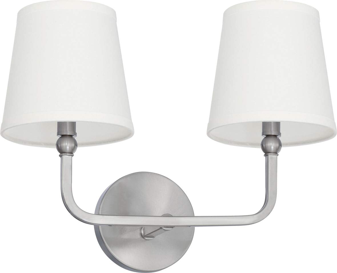 Capital Lighting 119321BN-674 Dawson 2 Light Vanity Brushed Nickel