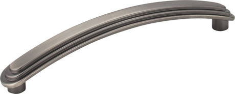 Elements 331-128BNBDL 128 mm Center-to-Center Brushed Pewter Arched Calloway Cabinet Pull