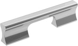 Amerock Cabinet Pull Polished Chrome 3-3/4 inch (96 mm) Center-to-Center Status 1 Pack Drawer Pull Cabinet Handle Cabinet Hardware