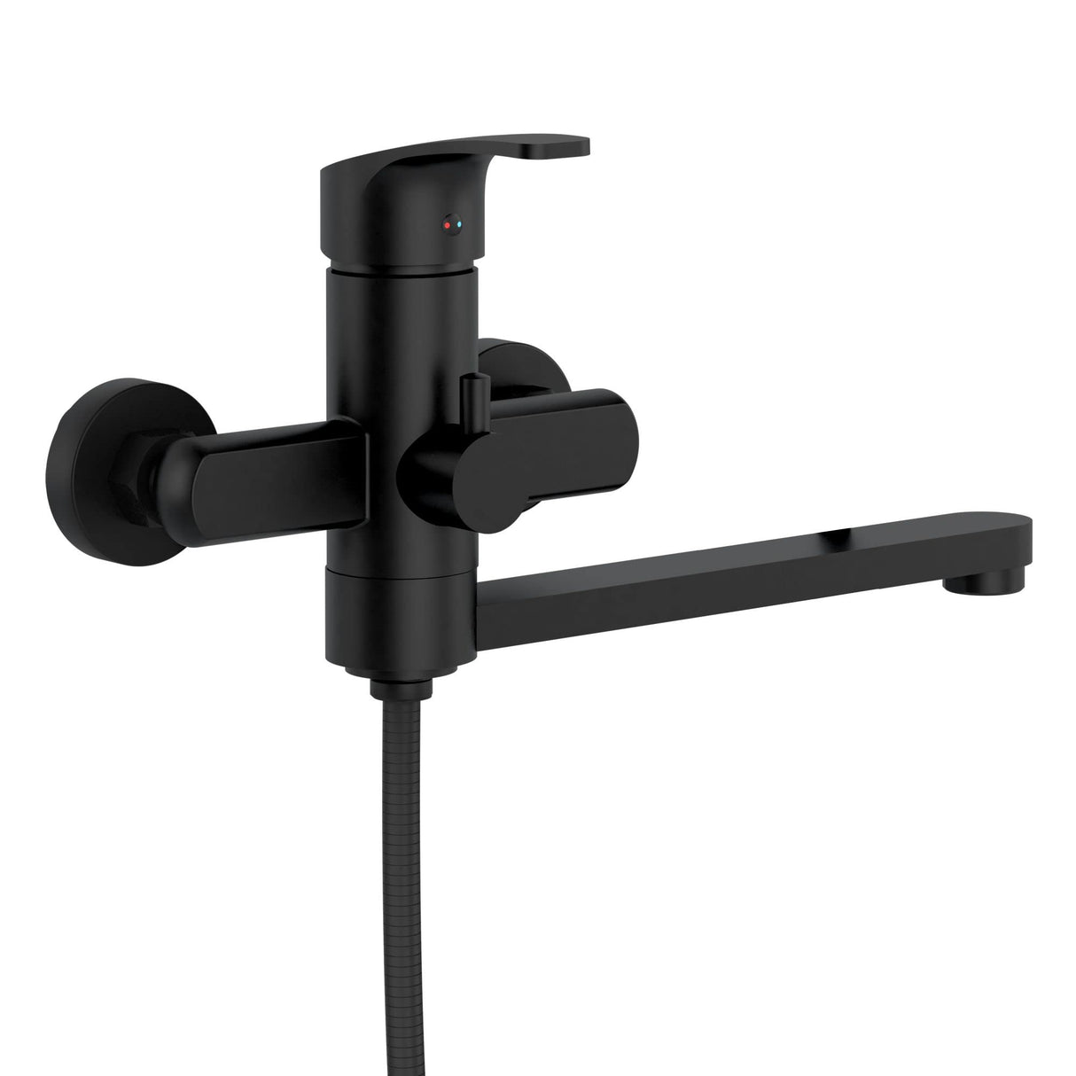 PULSE ShowerSpas 3030-WMTF-MB Wall Mounted Tub Filler in Matte Black