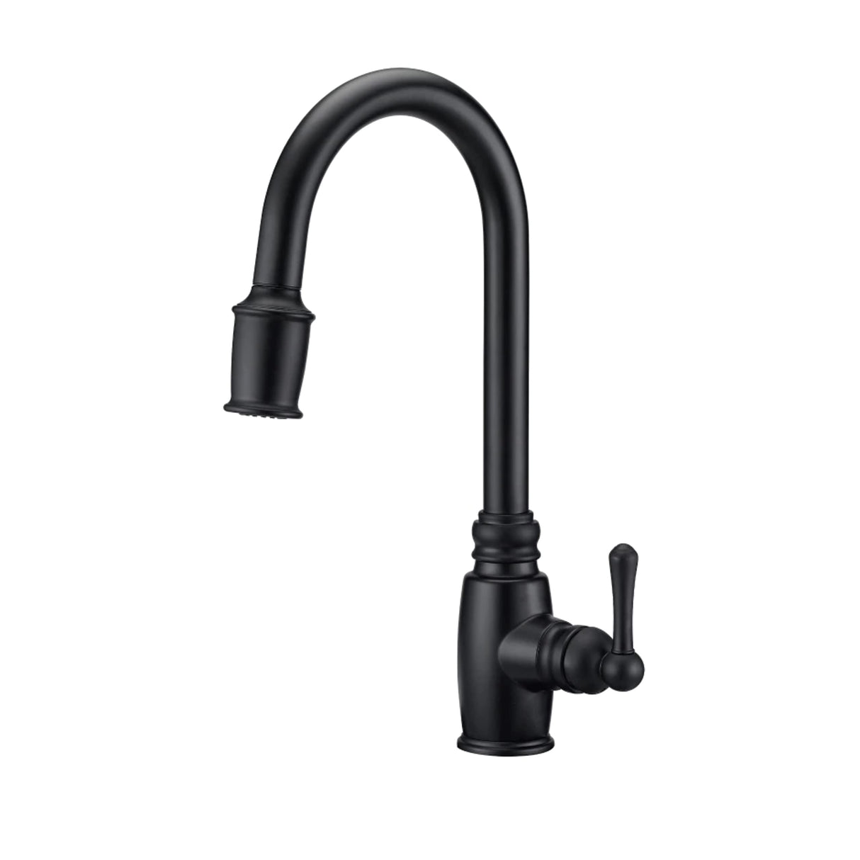 Gerber D454057BS Satin Black Opulence Single Handle Pull-down Kitchen Faucet