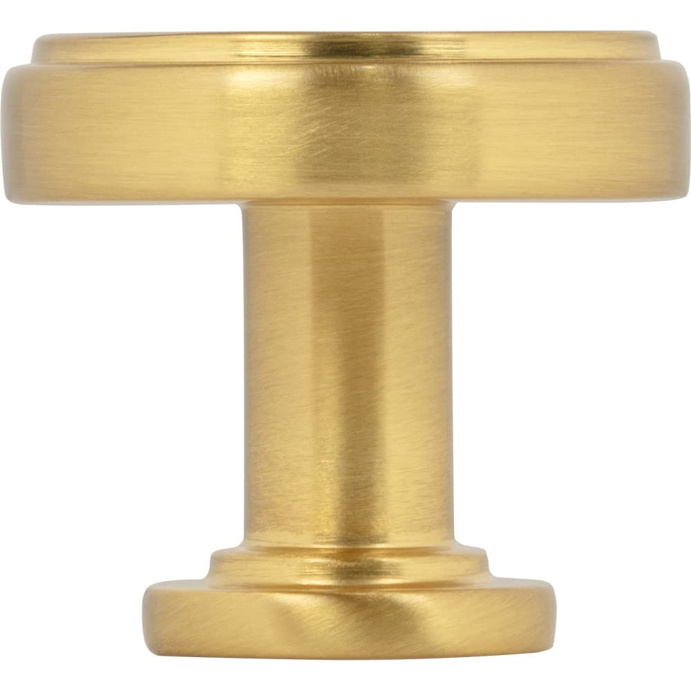 Jeffrey Alexander 171BG 1-1/4" Diameter Brushed Gold Richard Cabinet Knob