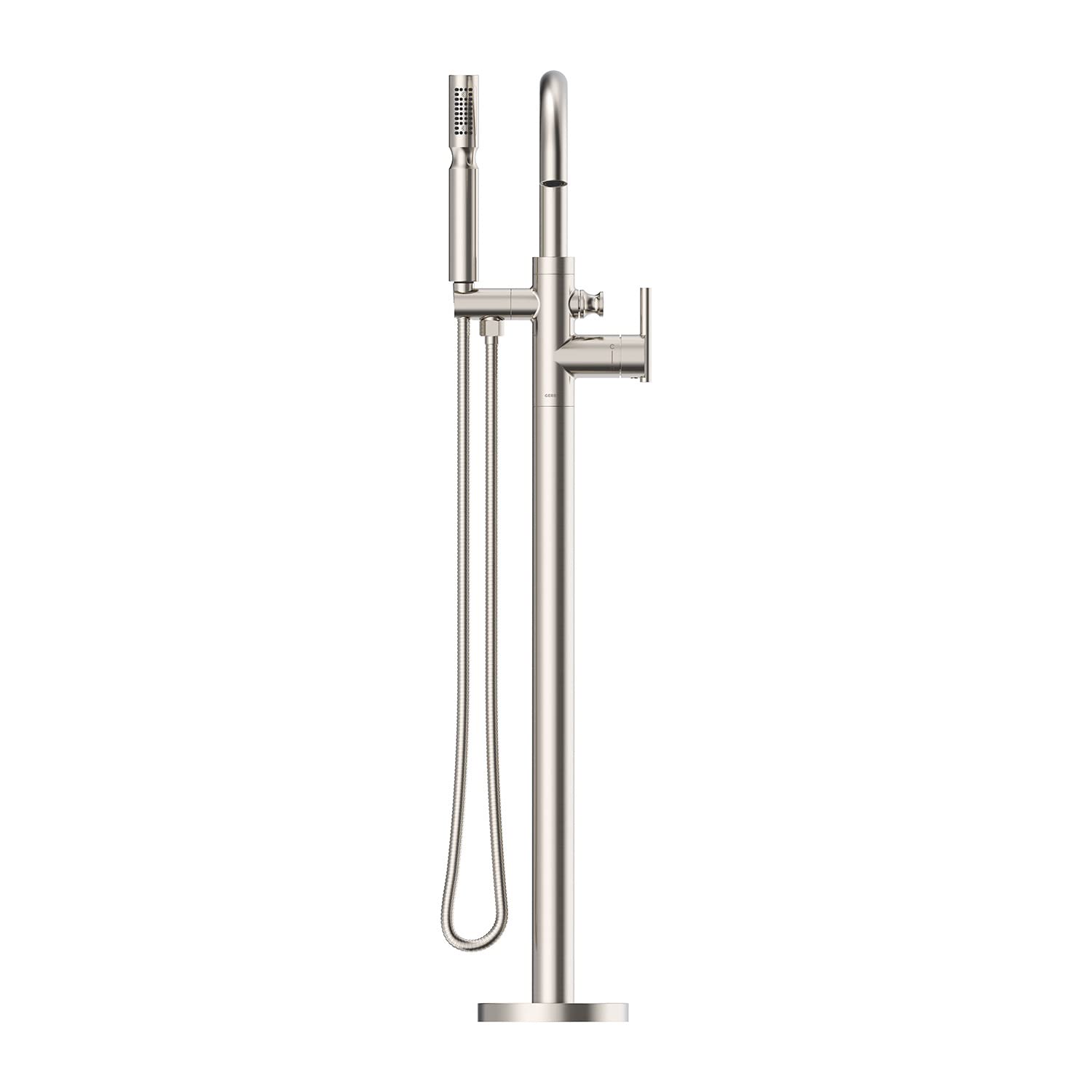 Gerber D300558BNT Brushed Nickel Contemporary Floor Mount Tub Filler Trim Kit With HA...