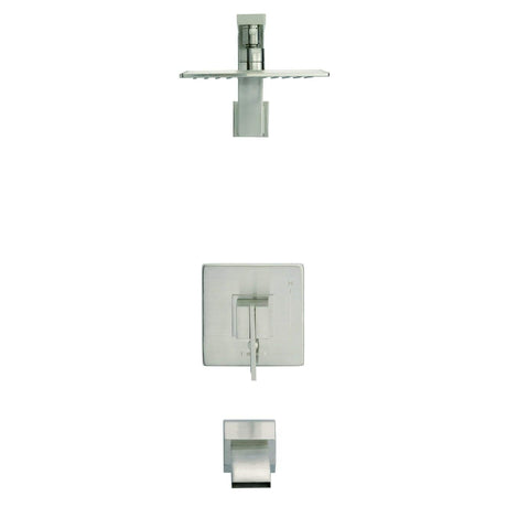 Gerber D511044BNTC Brushed Nickel Sirius Tub & Shower Trim Kit, 1.75GPM