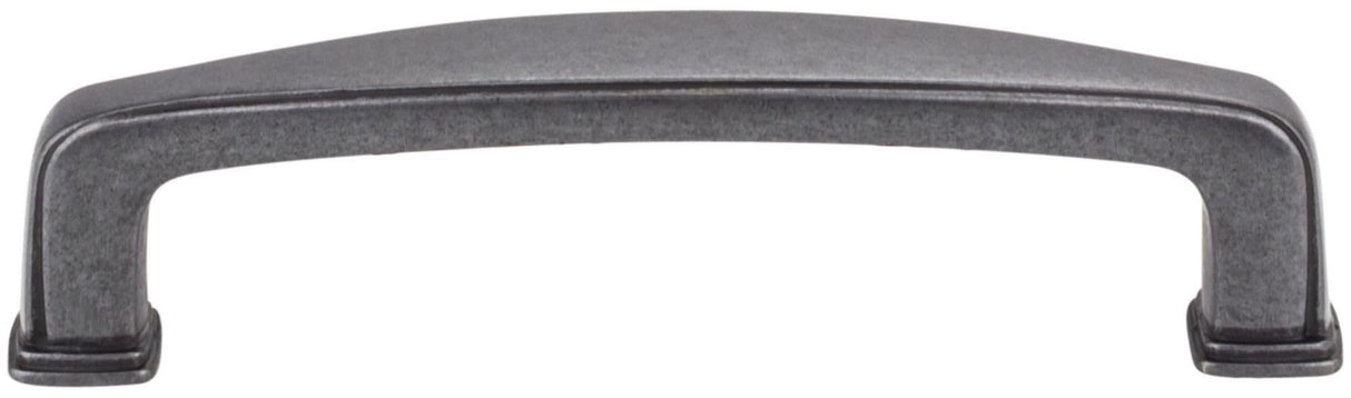 Jeffrey Alexander 1092AEM 96 mm Center-to-Center Lightly Distressed Antique Brass Square Milan 1 Cabinet Pull