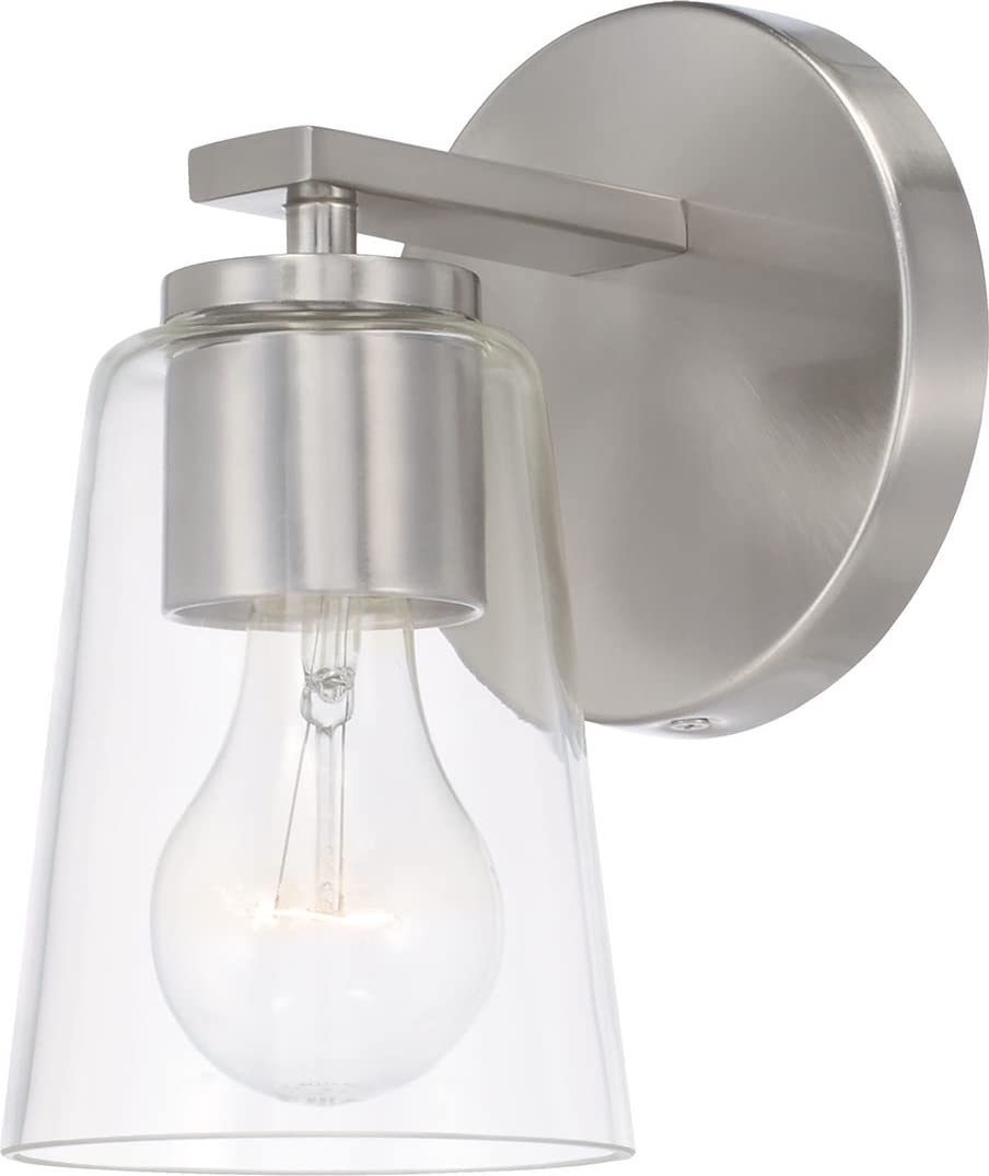 Capital Lighting 648611BN-537 Portman 1 Light Sconce Brushed Nickel